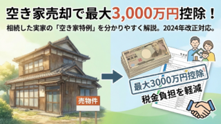 【2026年最新】「空き家に係る譲渡所得の特別控除」相続した空き家を売るなら!「3,000万円特別控除」のポイント解説
